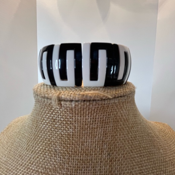 Joan Rivers Monochrome Striped Quartz Watch - Picture 7 of 8